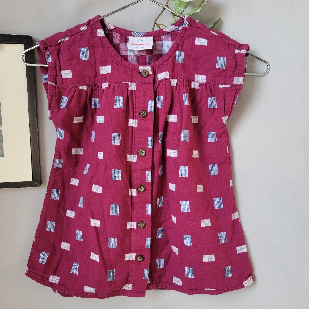 Hanna Andersson Print Tunic Top 130 or 8